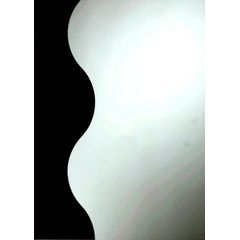 Amirro Cascade Zrcadlo 50 x 70 cm s vlnou z černého skla 711-744S