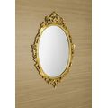 Sapho Oválné zrcadlo v rámu 80x100 cm, zlatá IN352 - galerie #1