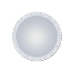 Amirro Crosslines Kruhové zrcadlo 60 cm s LED podsvíceným, 411-071