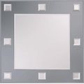 Amirro Mondo Zrcadlo 60 x 60 cm se šedým podkladem a fazetkami, 711-478