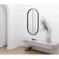 Sapho Avona Zrcadlo oválné 50x100 cm, černý rám AV500  - galerie #1