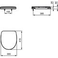 Ideal Standard Eurovit WC sedátko, bílé W300201 - galerie #1