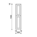 EBS Lasy Vysoká skříňka, pravá, 160 cm, zářivě bílá matná, LASYV30BP - galerie #1