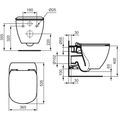 Ideal Standard Tesi Závěsné WC Rimfree se sedátkem SoftClose, AquaBlade, bílá T354601 - galerie #8